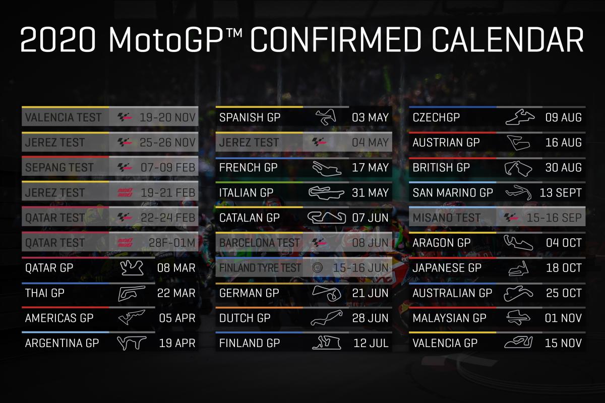 Calendrier 2022 Motogp 2020 MotoGP™ Calendar Confirmed | Motor Sports Travel